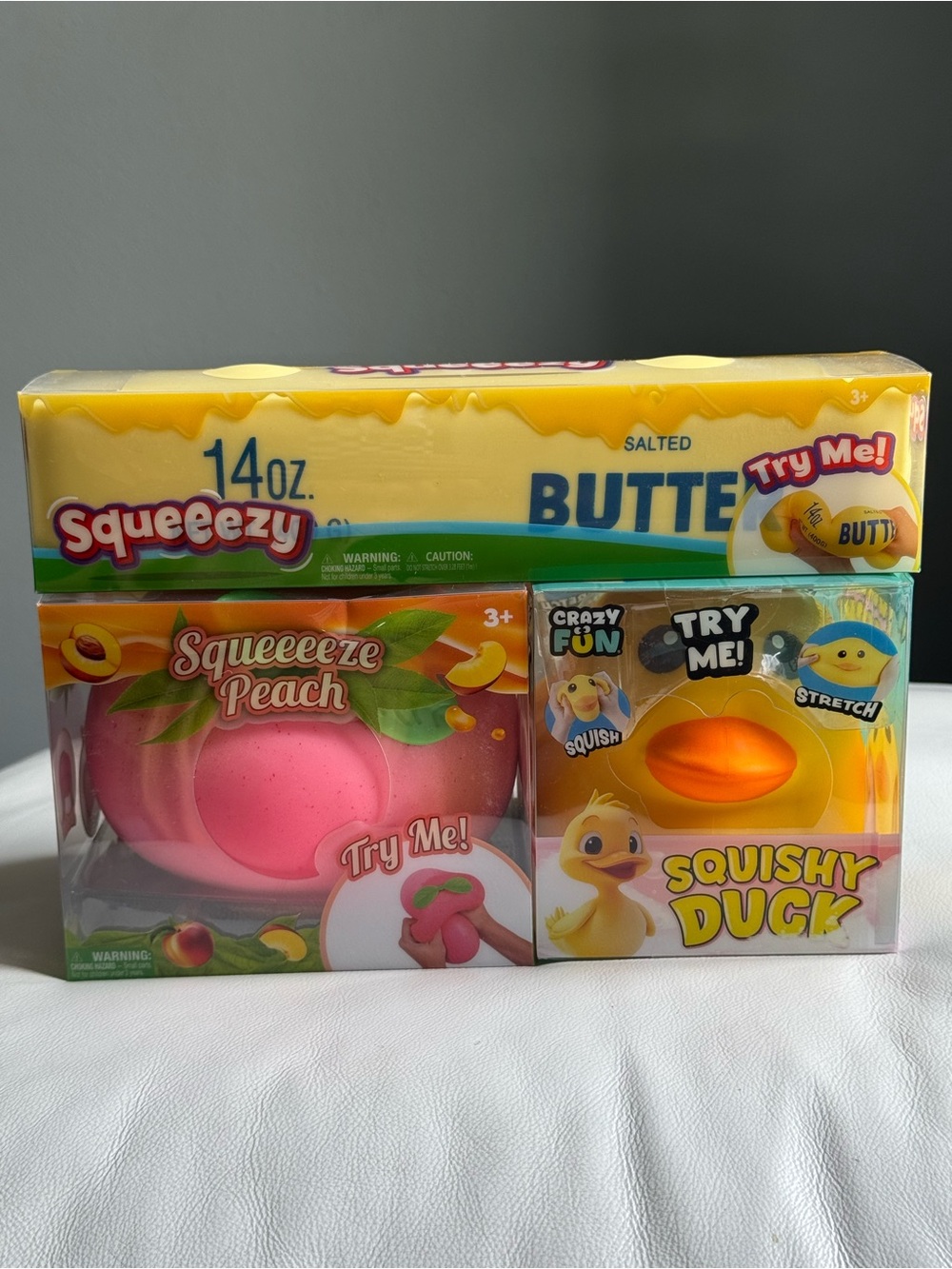 SHIPS TODAY! Butter Peach Duck Sunny Days Squeezy Squishy Toy New TikTok